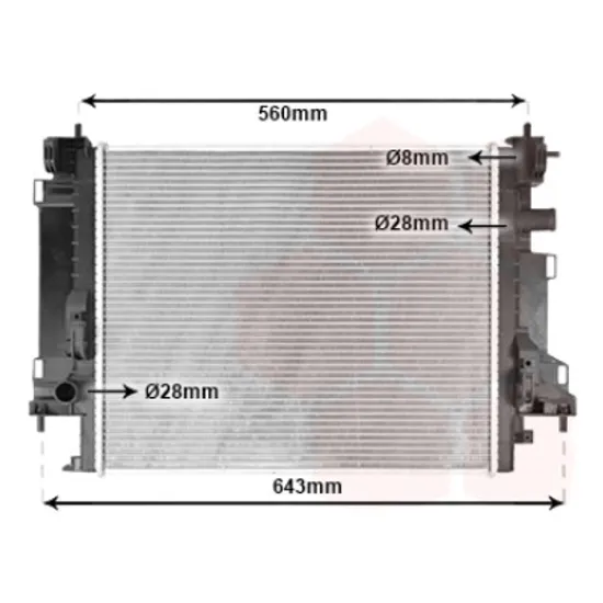 Radiator apa RENAULT TWINGO 3 2014-> pentru 1.0 SCe 75, perioada 2019 2020 2021 2022 2023 2024