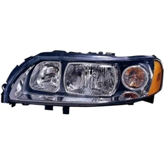 Far stanga VOLVO S60 1 2000->2010 perioada 2000 2001 2002 2003 2004 2005 2006 2007 2008 2009 2010 de la an de fabricatie 05/2004, cu motor reglaj, semnal galben, cu reglaj electric, cu bec H7, cu bec H9