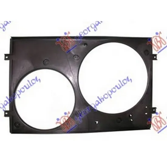 Carcasa Ventilator SEAT LEON 1999->2006 Carcasa electroventilator dublu benzina/diesel, Perioada 1999 2000 2001 2002 2003 2004 2005 2006