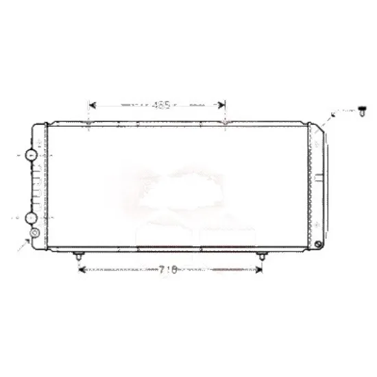 Radiator apa CITROEN JUMPER 1994->2002 pentru 2.8 HDi 4x4, perioada 2000 2001 2002