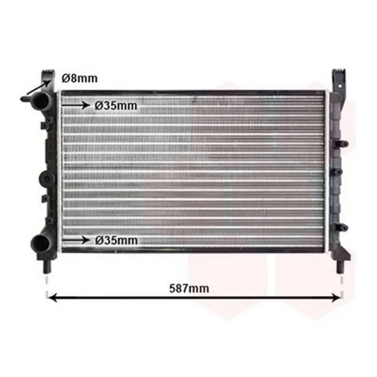 Radiator Motor FIAT FIORINO caros 1998->2005 Radiator apa pentru 1,3 - 1,4 TURBO ie - 1,7D (52x32) Perioada 1998 1999 2000 2001 2002 2003 2004 2005