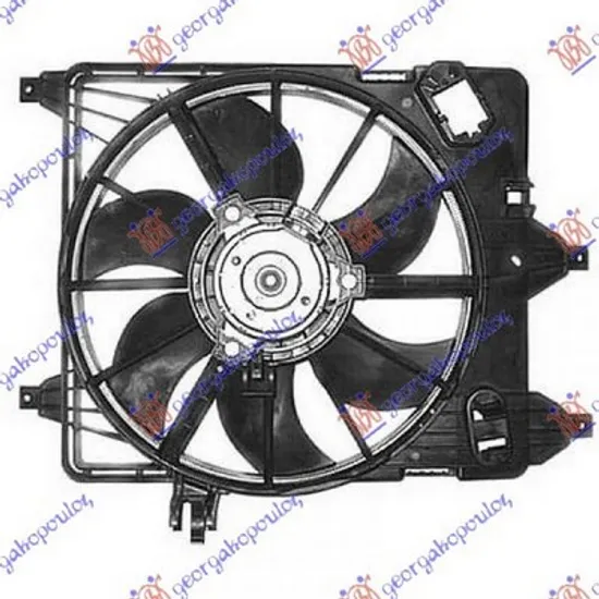 Ventilator Motor RENAULT SYMBOL 2 2008->2013 Electroventilator racire benzina (38cm) palete Perioada 2009 2010 2011 2012
