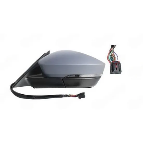 Oglinda SKODA KODIAQ 2016-> Oglinda exterioara electrica cu incalzire cu rabatare electrica pentru vopsit (cu semnal si lampa podea) (9PIN) STANGA Perioada 2016 2017 2018 2019 2020 2021
