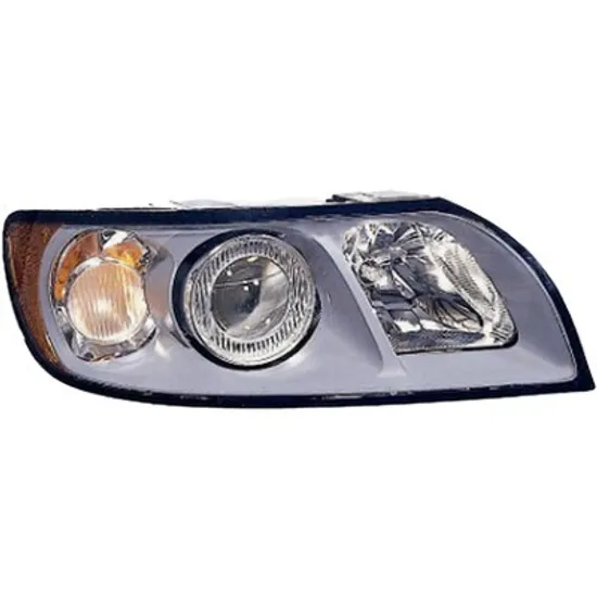 Far dreapta VOLVO V50 2003->2012 perioada 2004 2005 2006 2007 2008 2009 2010 pana la an de fabricatie 07/2007, cu motor reglaj, semnal galben, cu reglaj electric, cu bec HB3/H7