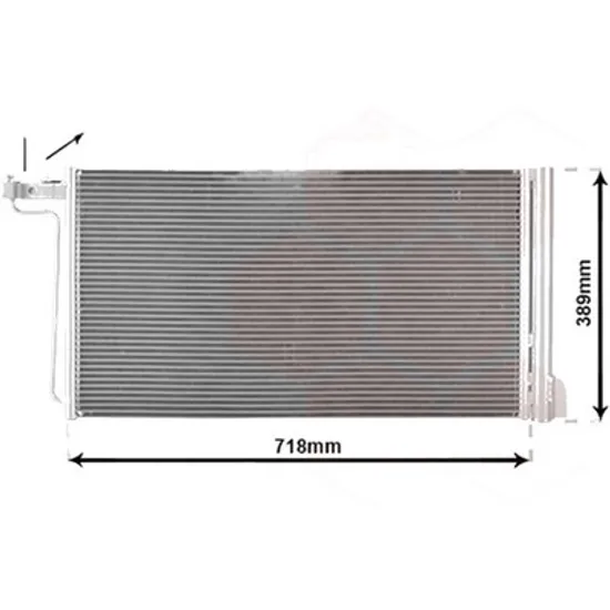 Radiator aer conditionat PEUGEOT BOXER 2006-> pentru 2.0 BlueHDi 110, perioada 2015 2016 2017 2018 2019