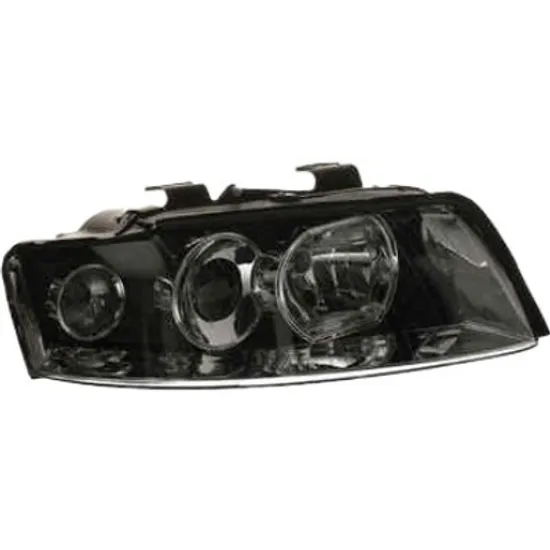 Far dreapta AUDI A4 8E2; B6 2000->2005 perioada 2000 2001 2002 fara motor reglaj, fara unitate de control Xenon, cu reglaj distanta iluminare automat, semnal transparent, pentru vehicule cu lumini xenon, cu bec D1S/H7