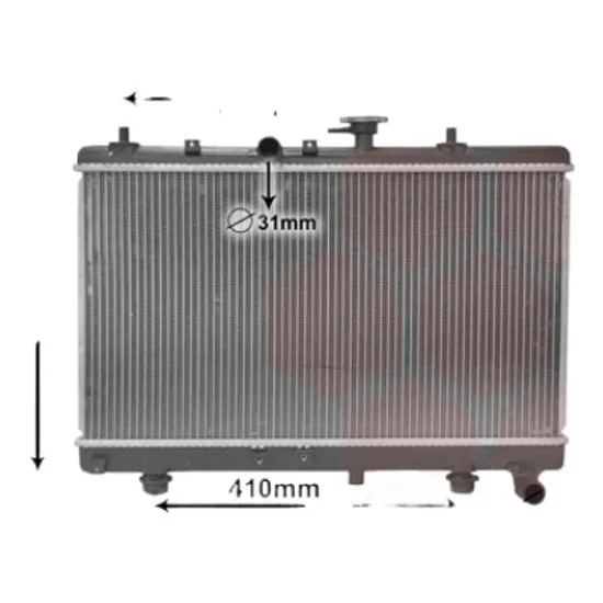 Radiator apa KIA RIO 4 2000->2005 1.3 60KW 82CP , pentru motor A3E perioada 2002 2003,2004 2005
