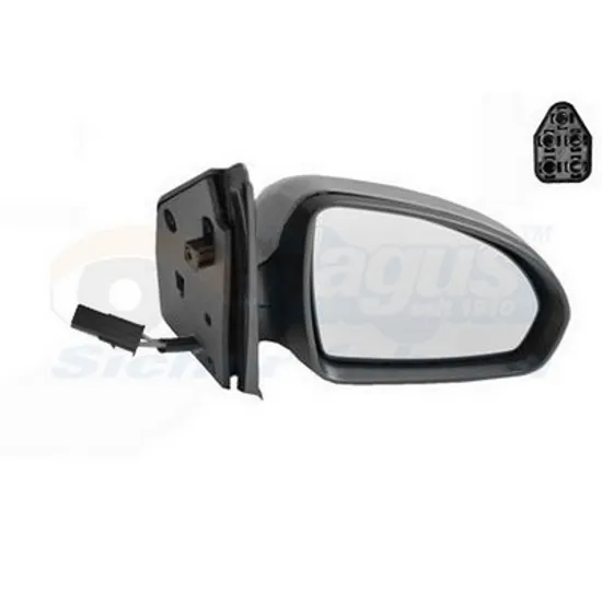 Oglinda SMART FORTWO cupe 451 2007->2014 Oglinda exterioara electrica cu incalzire pentru vopsit dreapta Perioada 2007 2008 2009 2010 2011 2012 2013 2014