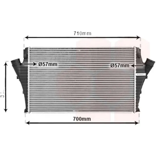 Intercooler FIAT CROMA 2005-> 1.9 D Multijet 110KW 150CP , pentru motor 939 A2.000 perioada 2005 2006,2007,2008,2009,2010 2011