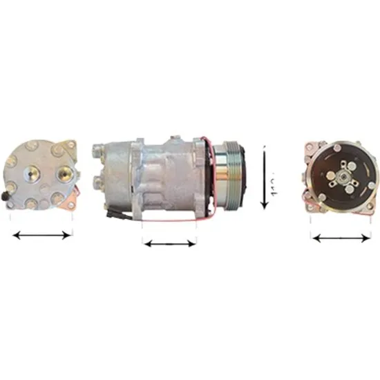 Compresor aer conditionat CITROEN JUMPER 1994->2002 pentru 2.5 D 4x4, perioada 2000 2001 2002