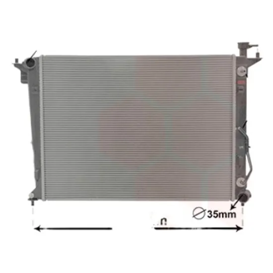 Radiator apa KIA CARENS 4 2013-> pentru 2.0 MPI, perioada 2013 2014 2015 2016 2017 2018 2019