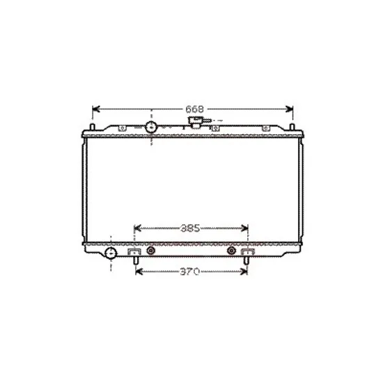 Radiator apa NISSAN ALMERA TINO 1998->2006 pentru 1.8, perioada 2000 2001 2002 2003 2004 2005 2006