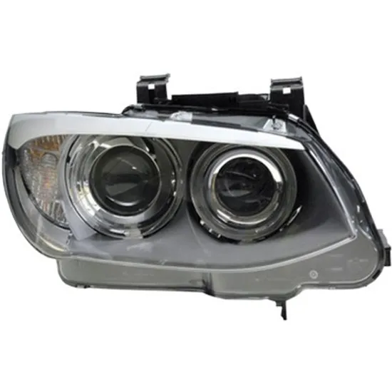 Far dreapta BMW 3 Cabriolet E93 2006->2013 perioada 2010 2011 2012 2013 , fara motor reglaj, fara unitate de control Xenon, Bi-Xenon, semnal transparent, cu reglaj distanta iluminare automat, cu bec D1S tub descarcare gaze, cu bec H8,