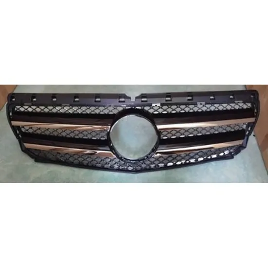 Grila Radiator MERCEDES B-CLASS W246 2011->2018 Grila radiator neagra cu bandouri negru/cromat Perioada 2011 2012 2013 2014