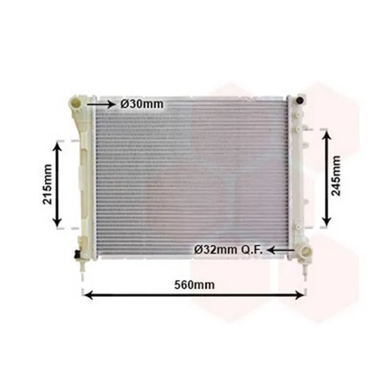 Radiator Motor FIAT PANDA 312 2012-> Radiator apa 0,9-1,0 8V (48x39.2x1.6) Perioada 2012 2013 2014 2015 2016 2017 2018