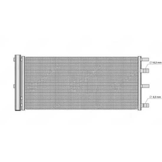 Radiator Aer Conditionat FORD TRANSIT CUSTOM 2012-> Radiator condensator aer conditionat 2.0-2.2 TDCI diesel AUTO (750x352) RWD-4WD Perioada 2013 2014 2015 2016 2017 2018