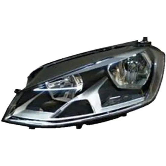 Far stanga VW GOLF 7 2012->2020 perioada 2013 2014 2015 2016 2017 2018 pana la an de fabricatie 2017, cu motor reglaj, semnal transparent, cu reglaj electric, cu lumina de zi, cu bec H15, cu bec H7,