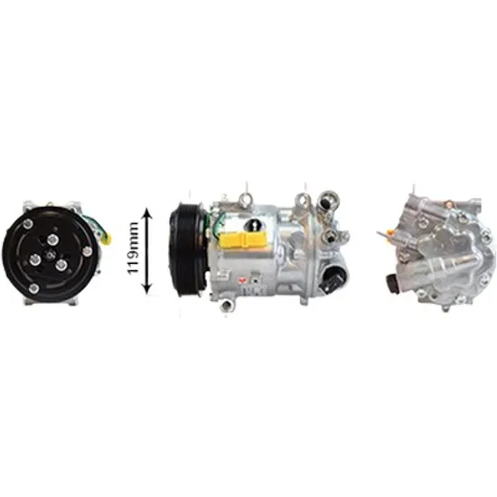 Compresor aer conditionat PEUGEOT 508 1 2010->2018 2.0 HDi 100KW 136CP , pentru motor RHR (DW10BTED4) perioada 2010 2011 2012 2013 2014 2015 2016 2017 2018
