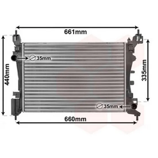 Radiator Motor FIAT PUNTO EVO 199 2008-> Radiator apa pentru pentru toate modelele benzina CV manuala/automata cu/fara aer conditionat (54x37,5) Perioada 2008 2009 2010 2011 2012