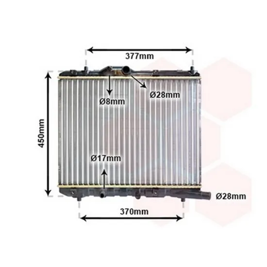 Radiator Motor OPEL AGILA B 2008->2015 Radiator apa pentru 1 3CDTi 37 5x47 5x2 6 Z13DTJ/D13A Perioada 2008 2009 2010 2011 2012 2013 2014