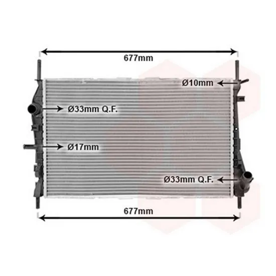 Radiator Motor FORD MONDEO 3 2000->2007 Radiator apa pentru diesel 2002 -> cu aer conditionat (62x39,7) Perioada 2002 2003 2004 2005 2006 2007