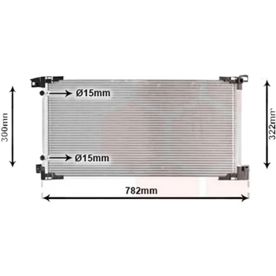 Radiator aer conditionat BMW 5 E60 2001->2010 525 d 120KW 163CP , pentru motor M57 D25 (256D2) perioada 2004 2005,2006,2007,2008,2009 2010
