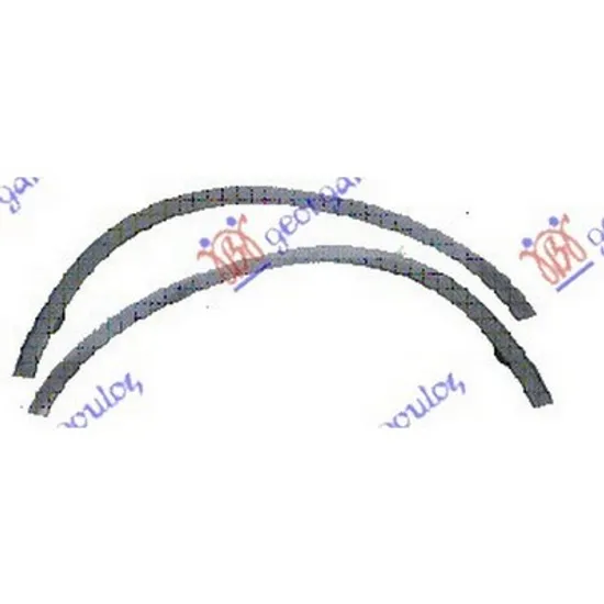 Bandou Aripa fata HONDA CR-V 3 2006->2012 Ornament overfender aripa fata dreapta, Perioada 2006 2007 2008 2009 2010 2011 2012 2013