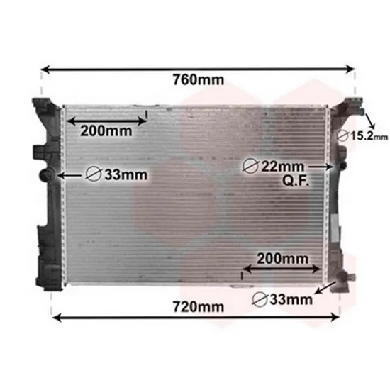 Radiator Motor MERCEDES CLA C117 2013->2019 Radiator apa benzina diesel manuala 640x430x16 Perioada 2013 2014 2015 2016 2017 2018