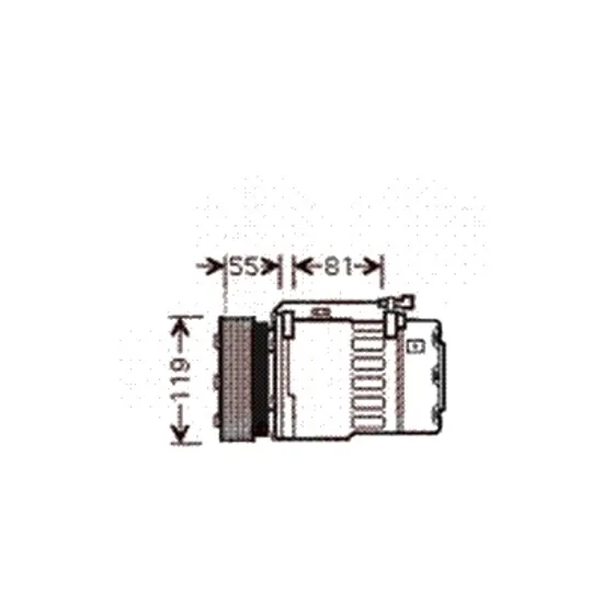 Compresor aer conditionat VW TRANSPORTER T4 1990->2003 2.8 VR6 150KW 204CP , pentru motor AMV, AXK perioada 2000 2001 2002 2003