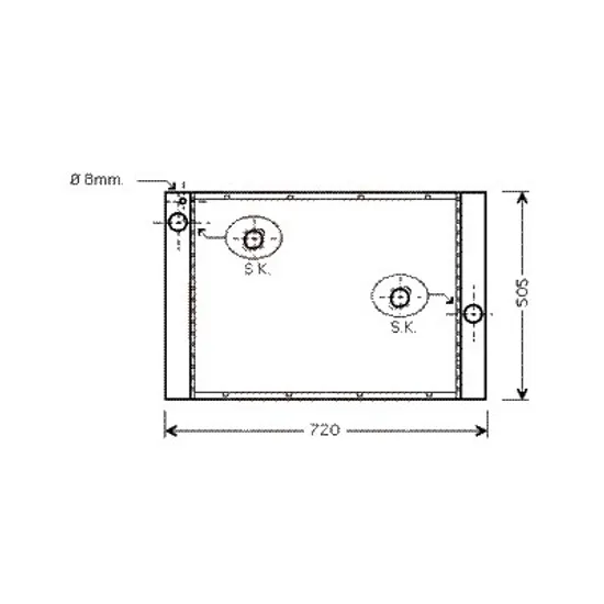 Radiator apa BMW 6 E63 2003->2010 630 i 200KW 272CP , pentru motor N52 B30 A, N52 B30 B, N52 B30 BF perioada 2007 2008,2009 2010