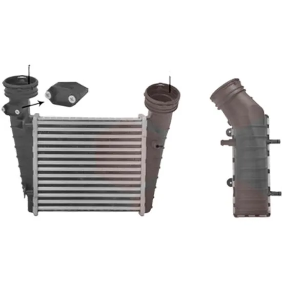 Intercooler VW PASSAT B5 2000->2005 1.9 TDI 96KW 130CP , pentru motor AVF, AWX perioada 2000 2001,2002,2003,2004 2005