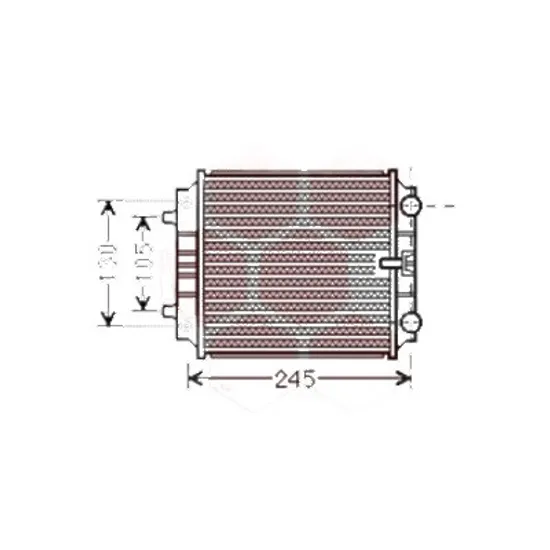 Radiator apa STANGA AUDI A6 Allroad C7 2012->2018 3.0 TDI quattro 235KW 320CP , pentru motor CVUA perioada 2012 2013,2014,2015,2016,2017 2018