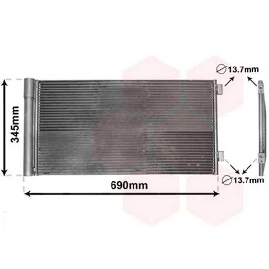 Radiator Aer Conditionat MINI MINI cupe R58 2010->2015 Radiator aer conditionat benzina/ diesel 63x34 Perioada 2011 2012 2013 2014