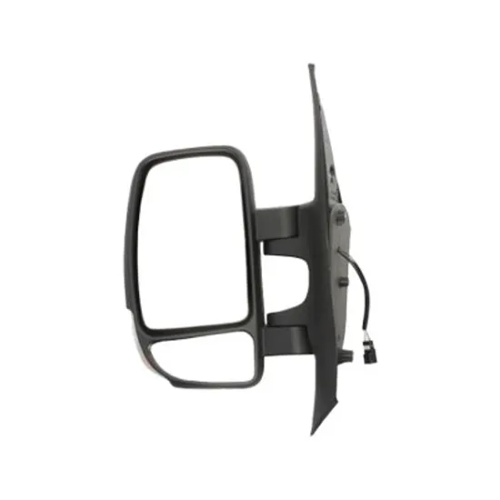 Oglinda exterioara stanga OPEL MOVANO B 2010->2020 perioada 2010 2011 2012 2013 2014 2015 , semnal galben, cu incalzire, numar pini 7, brat oglinda scurt, cu bec W16W,