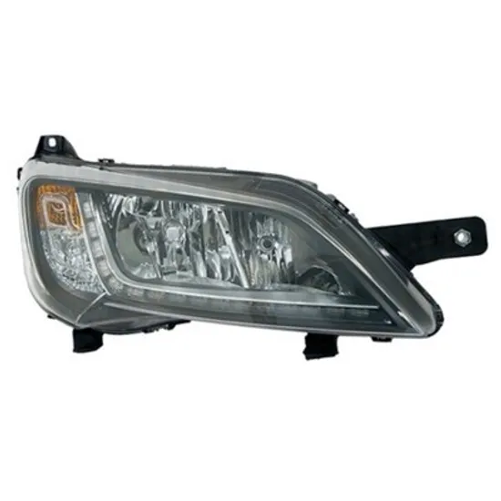 Faruri PEUGEOT BOXER 2006-> Far reglaj electric negru cu daylight LED (E) (TYC) dreapta Perioada 2014 2015 2016 2017 2018 2019 2020