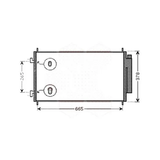 Radiator aer conditionat CITROEN BERLINGO B9 2008-> pentru 1.6 HDi 75, perioada 2008 2009 2010 2011 2012 2013