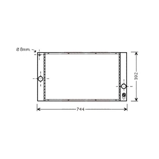 Radiator apa VOLVO S40 2 2004->2012 pentru 2.4 CDI, perioada 2007 2008 2009 2010