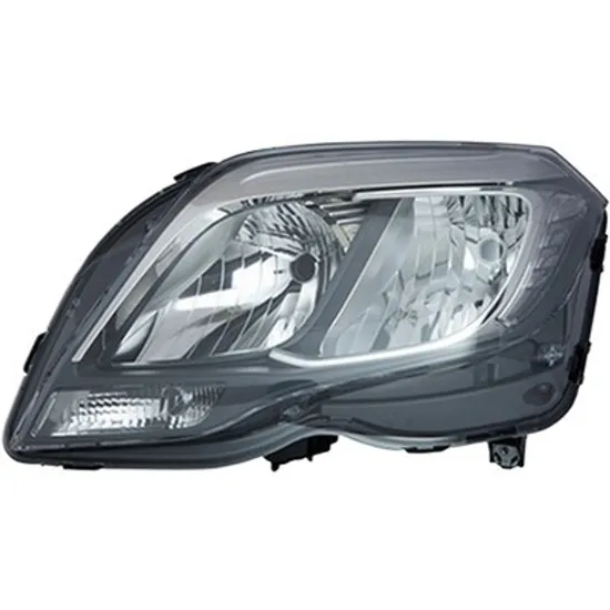 Far dreapta MERCEDES GLK-CLASS X204 2008->2015 perioada 2009 2010 2011 2012 2013 2014 2015 de la an de fabricatie 2012, cu motor reglaj, cu reglaj electric, cu lumina de zi, cu bec H15, cu bec H7
