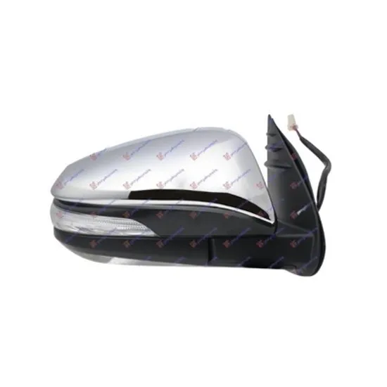 Oglinda TOYOTA HILUX 8 2015-> Oglinda exterioara electrica cromata cu semnal dreapta, Perioada 2015 2016 2017 2018 2019 2020 2021