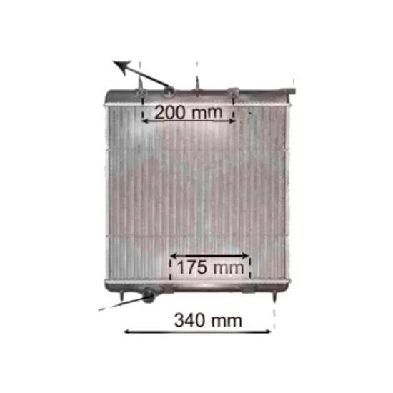 Radiator apa PEUGEOT 208 1 2012->2018 1.6 GTi 153KW 208CP , pentru motor 5GR (EP6FDTX) perioada 2014 2015,2016,2017,2018 2019
