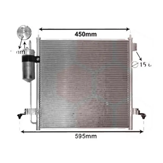 Radiator aer conditionat BMW 4 Coupe F32; F82 2013-> 420 i 120KW 163CP , pentru motor B48 B20 A perioada 2016 2017,2018,2019,2020 2021