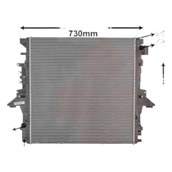 Radiator apa LAND ROVER DISCOVERY 4 2009->2018 pentru 3.0 4x4, perioada 2013 2014 2015 2016 2017 2018
