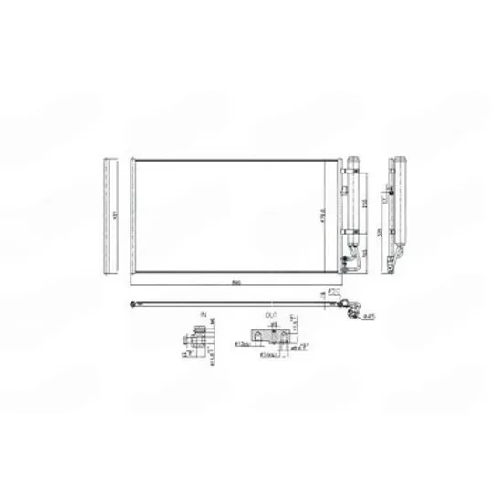 Radiator Aer Conditionat MERCEDES SPRINTER 907 910 2018-> Radiator condensator aer conditionat (890x477x16) (NISSENS) Perioada 2018 2019 2020 2021 2022 2023