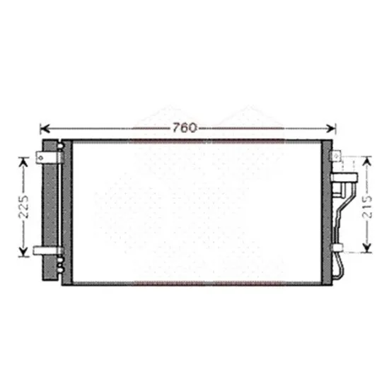 Radiator aer conditionat CITROEN C3 2 2009->2016 pentru 1.6 VISIODRIVE,EXCLUSIVE,, 1.6 VTi 120, perioada 2009 2010 2011 2012 2013 2014