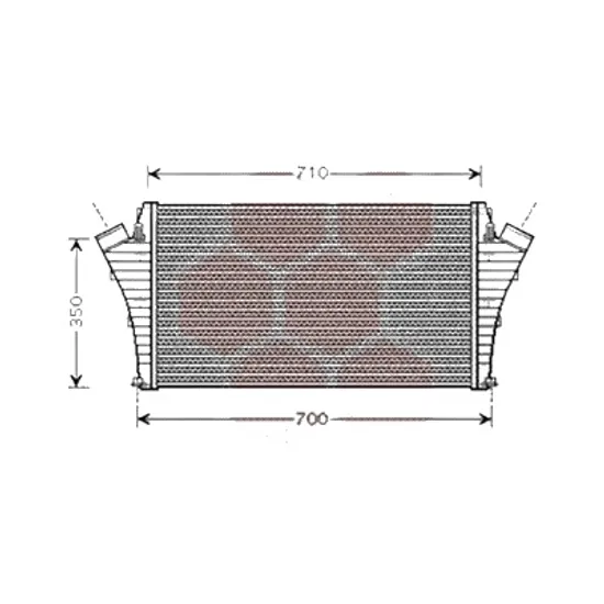 Intercooler SAAB 9-3 2002->2015 pentru 2.0 t BioPower, perioada 2002 2003 2004 2005 2006 2007 2008 2009 2010 2011 2012 2013 2014 2015