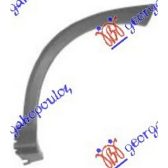 Bandou aripa fata OPEL CORSA C 2000->2009 Ornament arcuit aripa fata stanga Perioada 2000 2001 2002 2003 2004 2005 2006