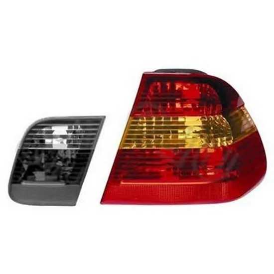Stop Spate BMW 3 E46 1997->2005 Lampa spate dreapta exterioara, rosu/galben, ptr Sedan (E46 Sedan/Break 10.01-11.05) Perioada 2001 2002 2003 2004 2005