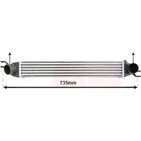 Intercooler MINI CLUBMAN R55 2007->2014 Cooper S 120KW 163CP , pentru motor N14 B16 A, N14 B16 AB, N18 B16 A perioada 2007 2008,2009,2010,2011,2012,2013 2014