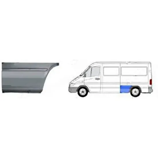 Colt aripa fata VW LT 2 1996->2006 Colt Aripa spate (spre fata) (1950 mm) STANGA Perioada 1996 1997 1998 1999 2000 2001 2002 2003 2004 2005 2006