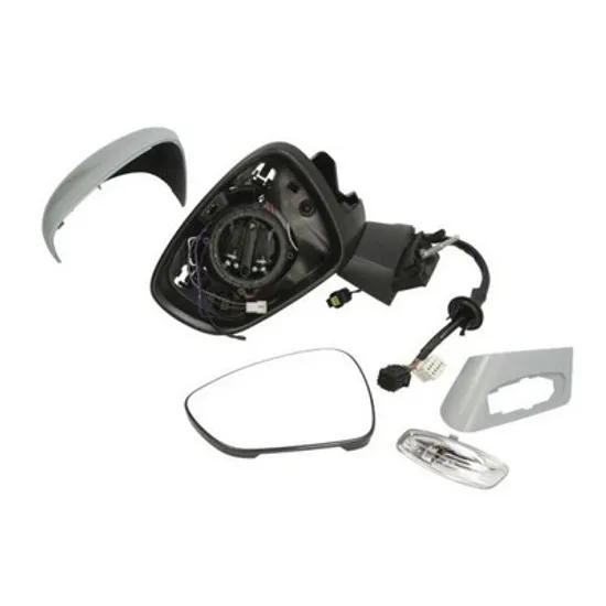 Oglinda CITROEN C4 3 NC 2013-> Oglinda exterioara electrica cu incalzire cu rabatare electrica (cu memorie) pentru vopsit (cu semnal si lampa podea) STANGA Perioada 2013 2014 2015 2016 2017 2018